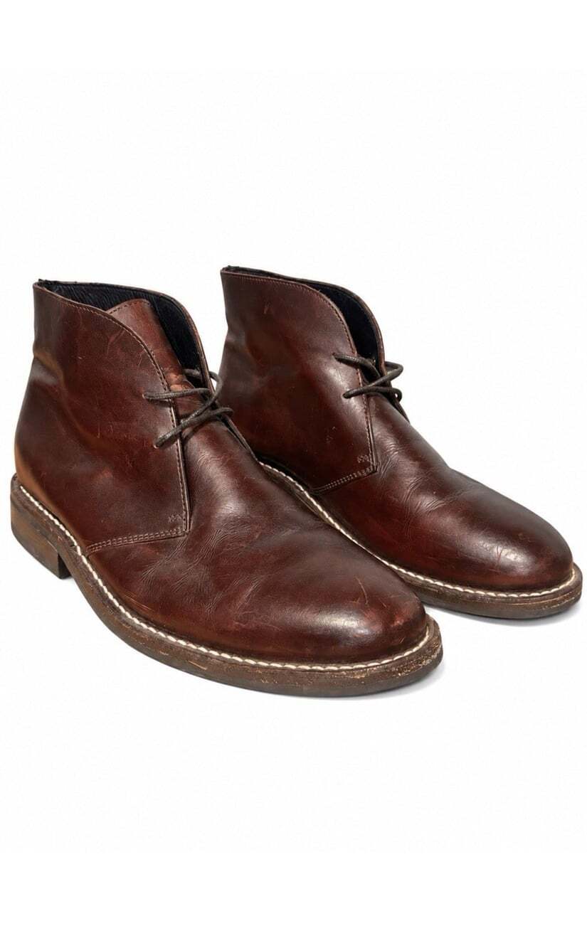 Thursday Boot Co Chukka Boots Mens 8.5 Brown Leather Lace Up Ankle Round Toe